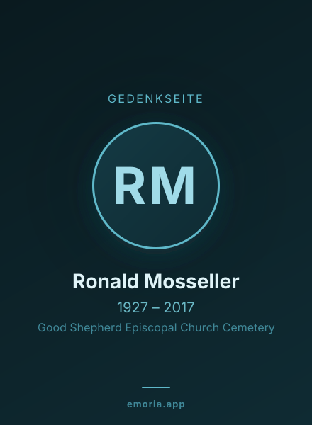 Gedenkportrait von Ronald Mosseller