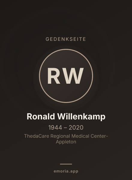 Gedenkportrait von Ronald Willenkamp