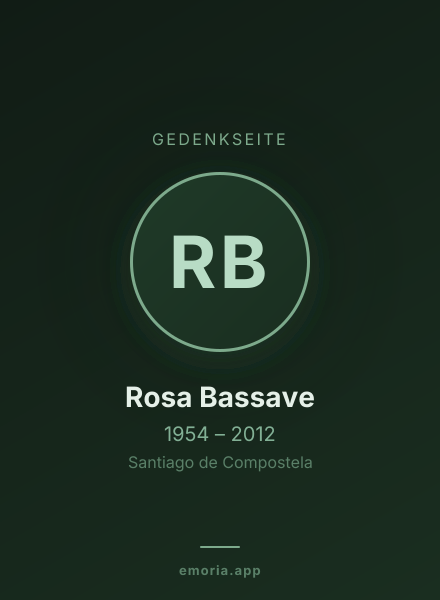 Gedenkportrait von Rosa Bassave
