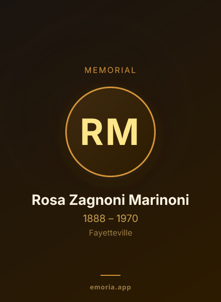 Memorial portrait of Rosa Zagnoni Marinoni