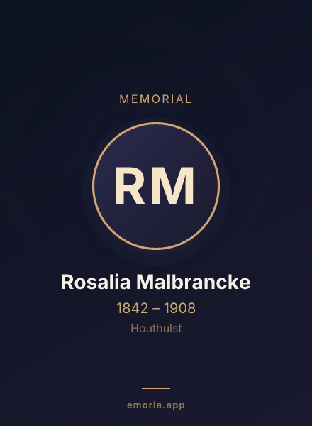 Memorial portrait of Rosalia Malbrancke