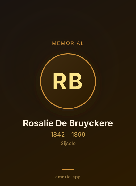 Memorial portrait of Rosalie De Bruyckere