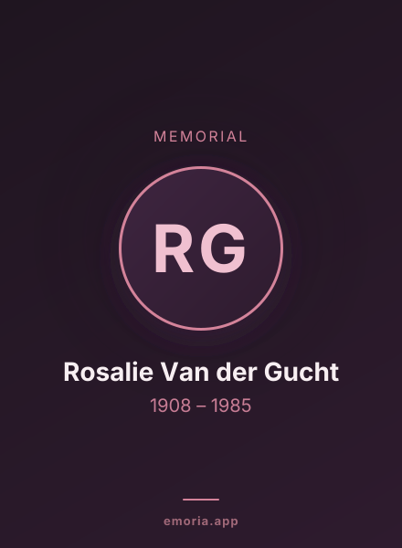 Memorial portrait of Rosalie Van der Gucht