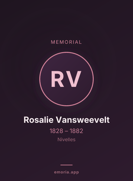 Memorial portrait of Rosalie Vansweevelt