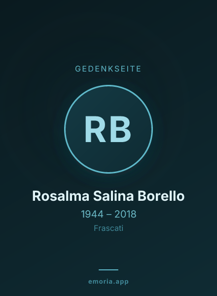Gedenkportrait von Rosalma Salina Borello
