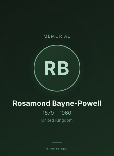 Memorial portrait of Rosamond Bayne-Powell
