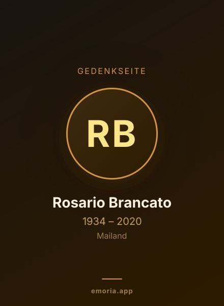 Gedenkportrait von Rosario Brancato