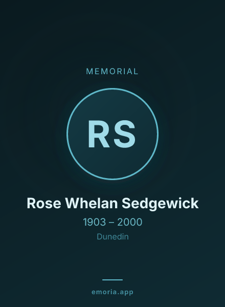 Memorial portrait of Rose Whelan Sedgewick