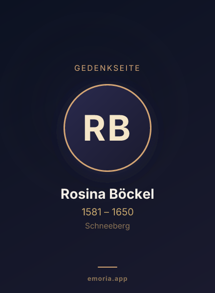 Gedenkportrait von Rosina Böckel