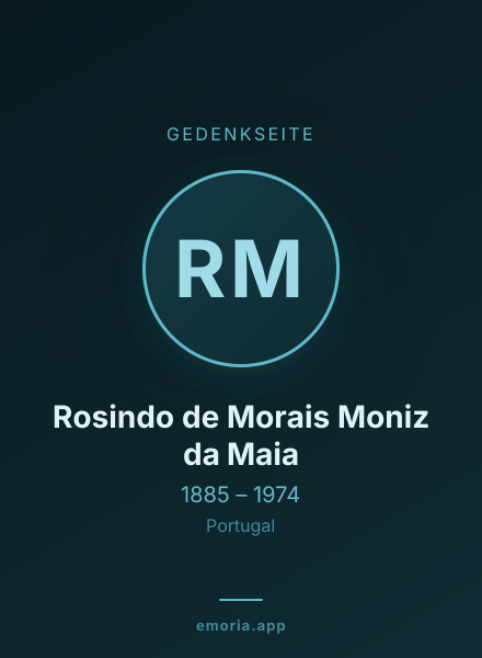 Gedenkportrait von Rosindo de Morais Moniz da Maia