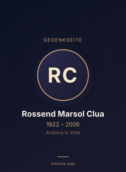 Gedenkportrait von Rossend Marsol Clua