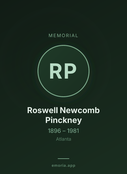 Memorial portrait of Roswell Newcomb Pinckney
