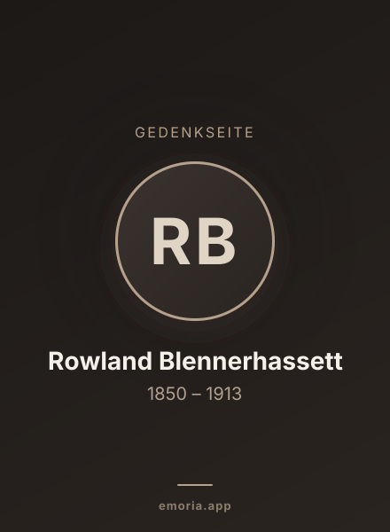 Gedenkportrait von Rowland Blennerhassett