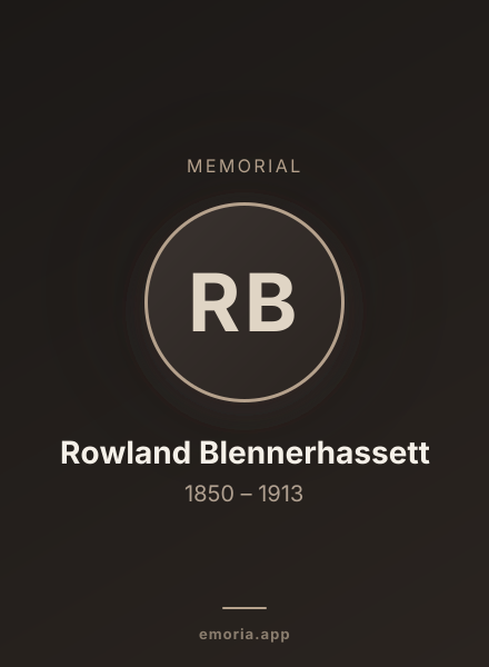 Memorial portrait of Rowland Blennerhassett