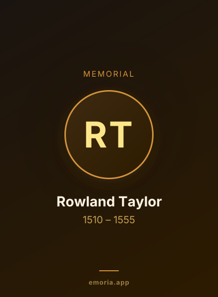 Memorial portrait of Rowland Taylor