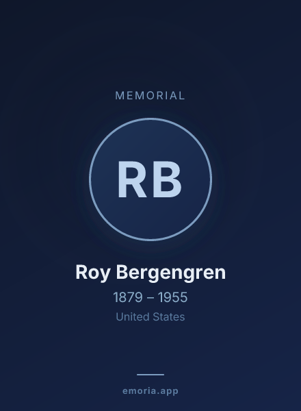 Memorial portrait of Roy Bergengren
