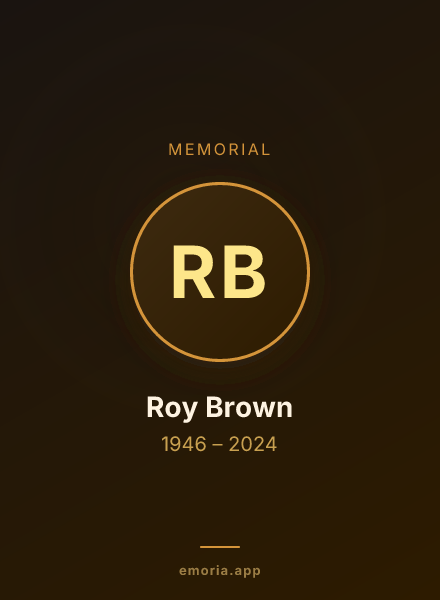 Memorial portrait of Roy Brown