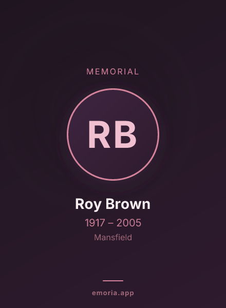 Memorial portrait of Roy Brown