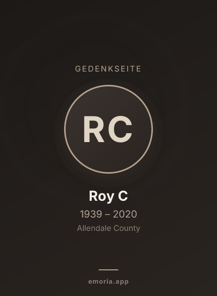 Gedenkportrait von Roy C