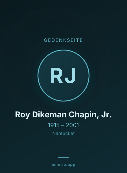 Gedenkportrait von Roy Dikeman Chapin, Jr.