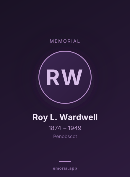 Memorial portrait of Roy L. Wardwell