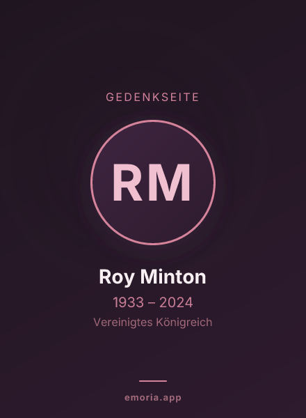 Gedenkportrait von Roy Minton