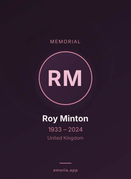 Memorial portrait of Roy Minton