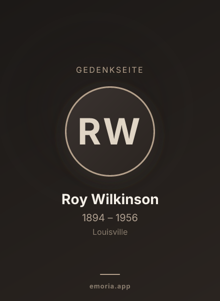 Gedenkportrait von Roy Wilkinson