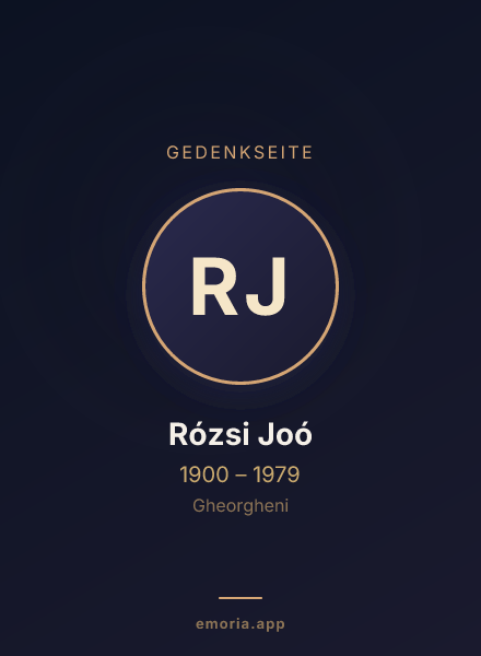 Gedenkportrait von Rózsi Joó