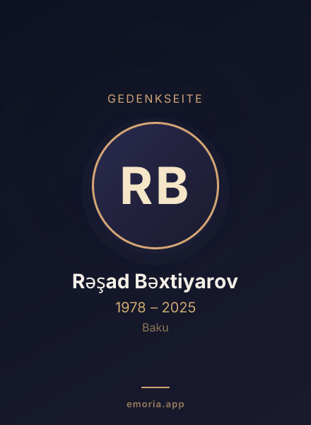 Gedenkportrait von Rəşad Bəxtiyarov