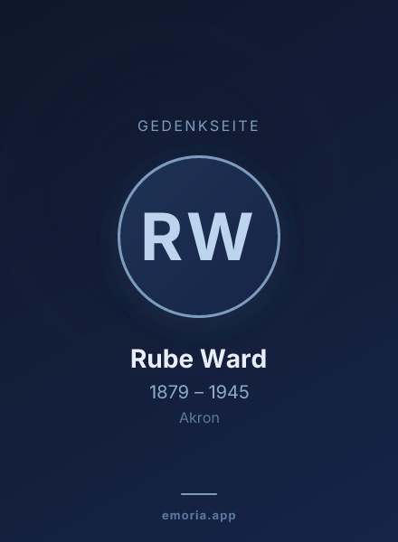 Gedenkportrait von Rube Ward