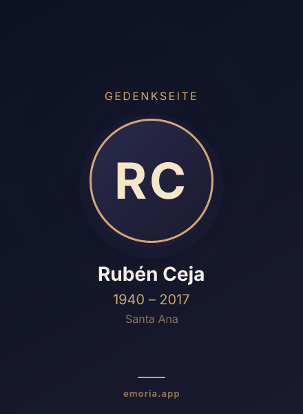 Gedenkportrait von Rubén Ceja