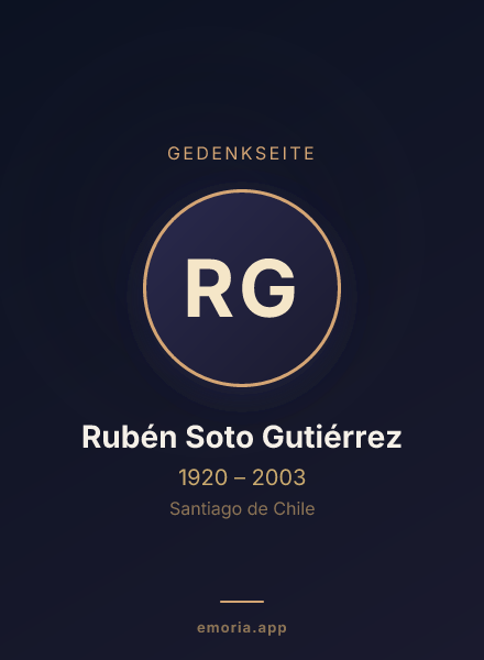 Gedenkportrait von Rubén Soto Gutiérrez