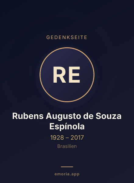 Gedenkportrait von Rubens Augusto de Souza Espínola