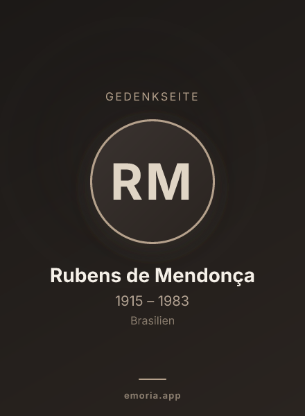 Gedenkportrait von Rubens de Mendonça