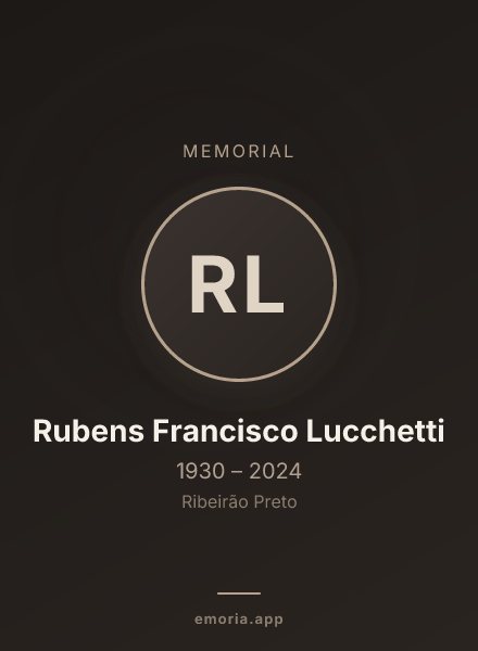 Memorial portrait of Rubens Francisco Lucchetti