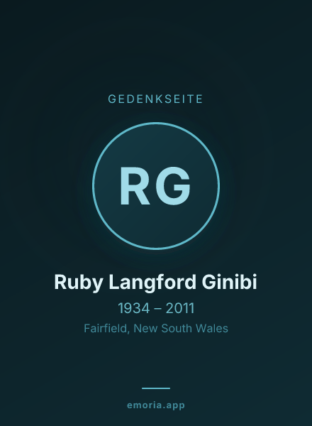 Gedenkportrait von Ruby Langford Ginibi