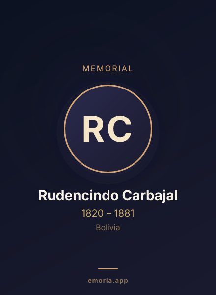 Memorial portrait of Rudencindo Carbajal