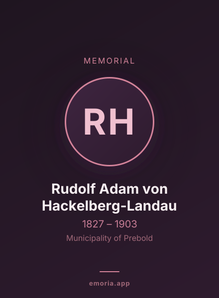 Memorial portrait of Rudolf Adam von Hackelberg-Landau