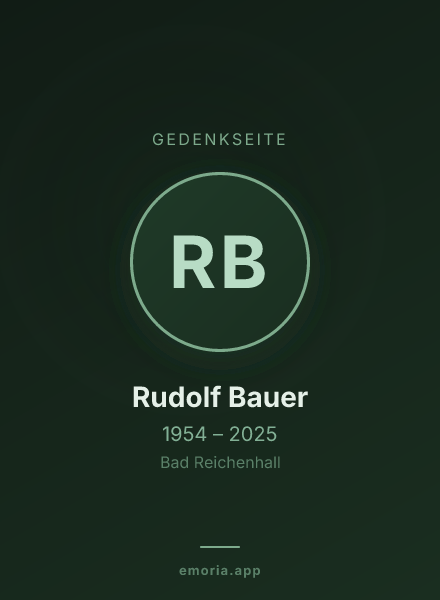 Gedenkportrait von Rudolf Bauer