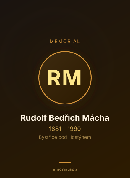 Memorial portrait of Rudolf Bedřich Mácha