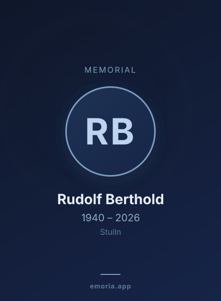 Memorial portrait of Rudolf Berthold