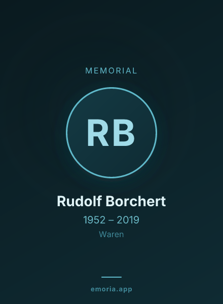Memorial portrait of Rudolf Borchert