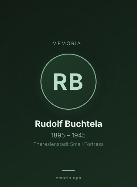 Memorial portrait of Rudolf Buchtela
