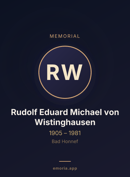 Memorial portrait of Rudolf Eduard Michael von Wistinghausen