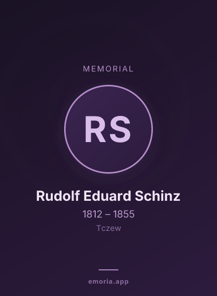 Memorial portrait of Rudolf Eduard Schinz