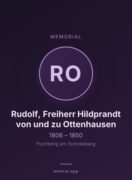 Memorial portrait of Rudolf, Freiherr Hildprandt von und zu Ottenhausen