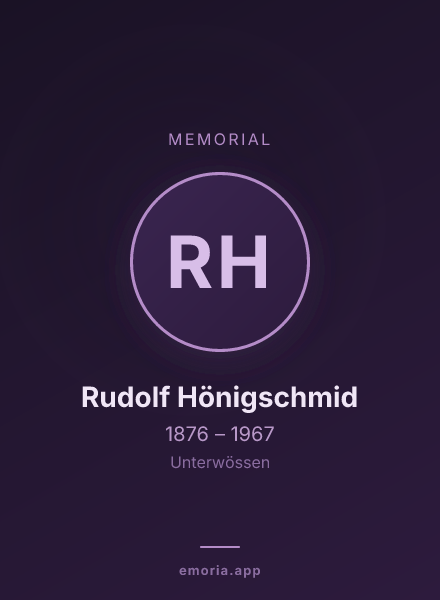 Memorial portrait of Rudolf Hönigschmid
