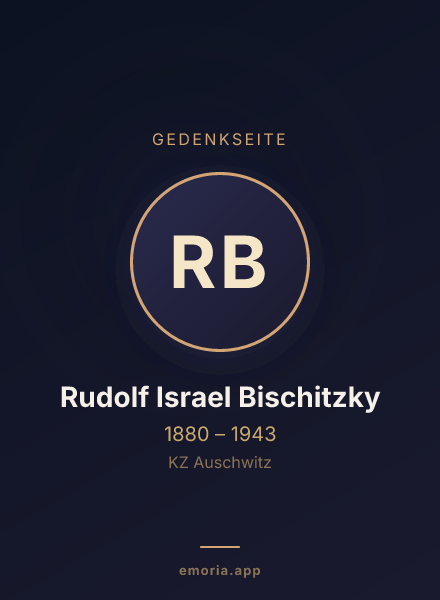 Gedenkportrait von Rudolf Israel Bischitzky