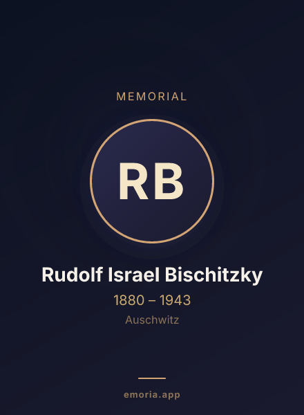 Memorial portrait of Rudolf Israel Bischitzky